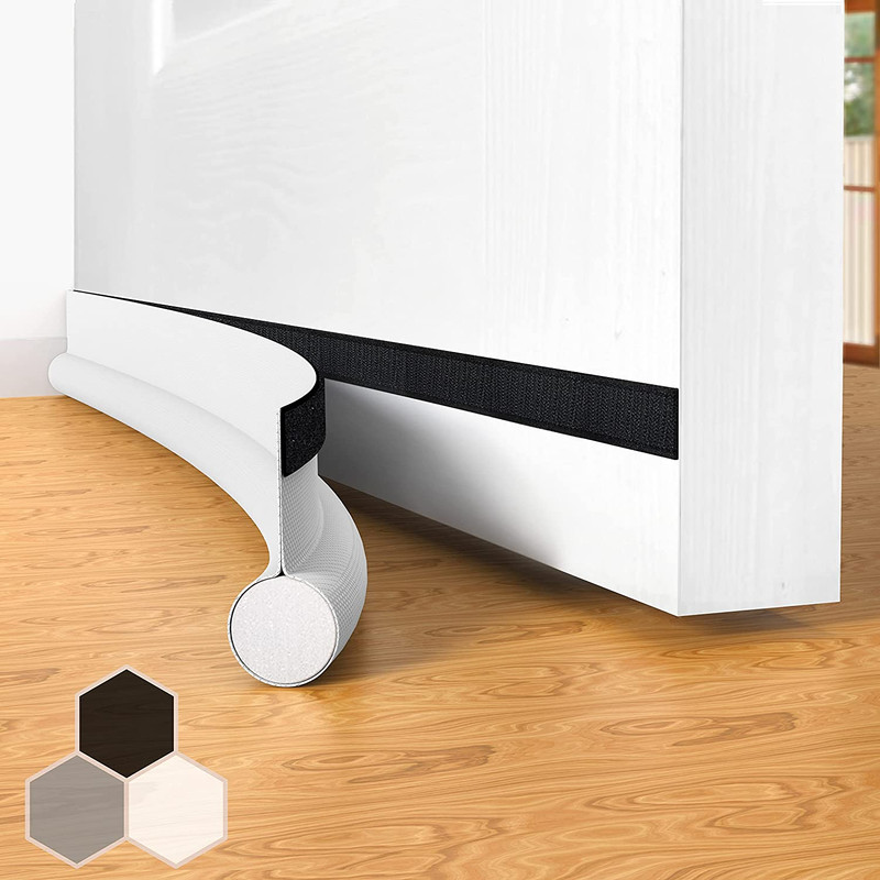 Door Draft Stopper under Noise Blocker Insulator Sweep Bugs Mice Stripping Dust