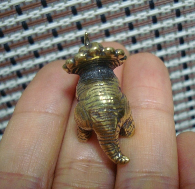 Vintage Style Solid Brass Copper Ancient Monoclonius Dinosau Figurine Statue gallery