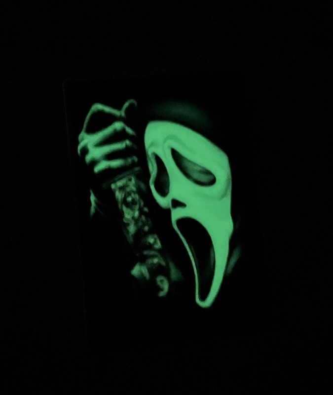 Ghostface Scream Horror Glow In The Dark Vinyl 3inch Sticker