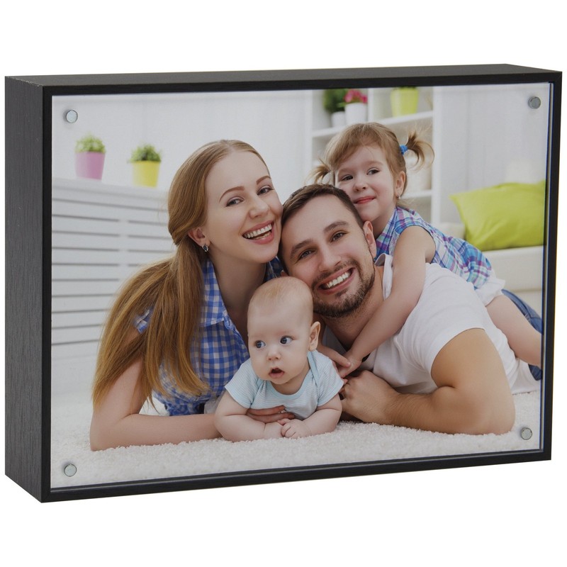 Neil Enterprises Inc. 5″ x 7″ Modern Black Box Picture Frame