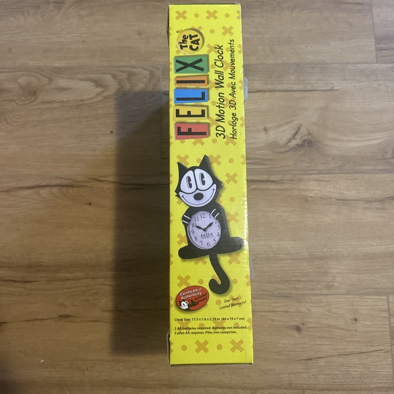Felix the Cat 3D Motion Wall Clock — Retro Cartoon Collectible gallery