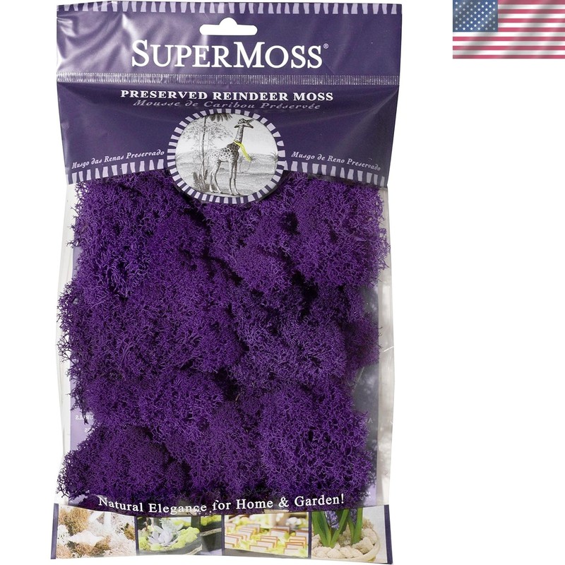 2oz Purple Reindeer Moss – Long-Lasting Decor for Home & Events