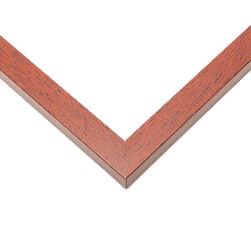 5×10 In Frame Red Real Wood Picture Frame Width 0.75 inches | Interior Frame Dep
