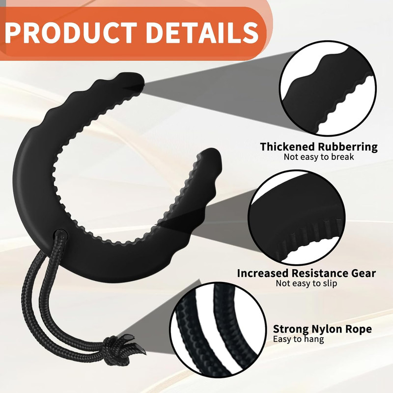 4 Pcs First Responder Door Stop, Emergency Door Jam with Nylon Cord Attachments gallery