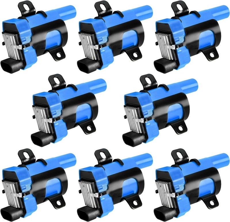 ENA Set Of 8 Round Ignition Coil For Chevy GMC V8 4.8 5.3