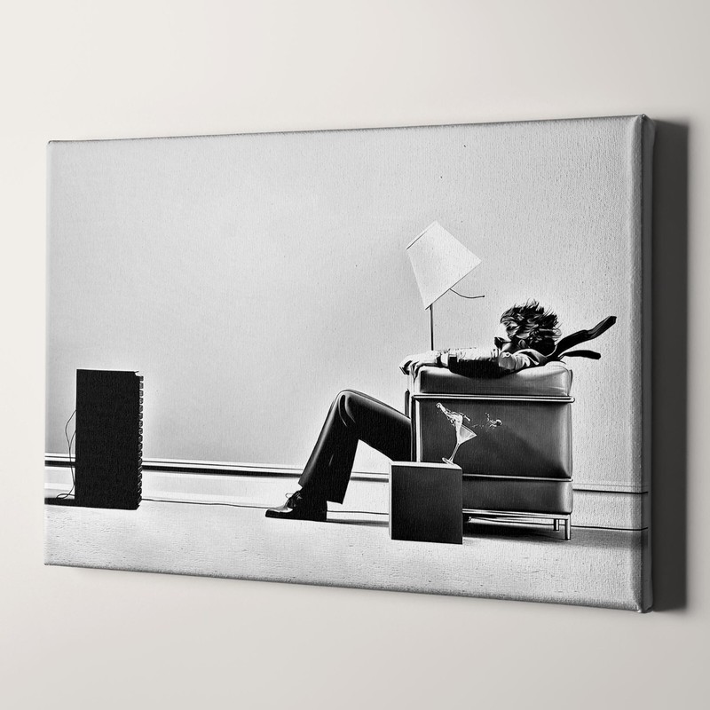 Blown Away Guy Maxell Ad 1979 Steve Steigman Speaker 1970s Canvas Wall Art Print gallery