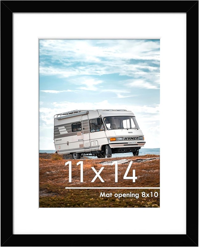 11×14 Picture Frame Display Pictures 8 x 10 W/ Mat/11 x 14 Without Mat Wall