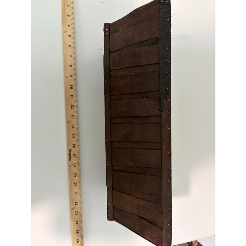 18x9 brown wood rectangle planter gallery