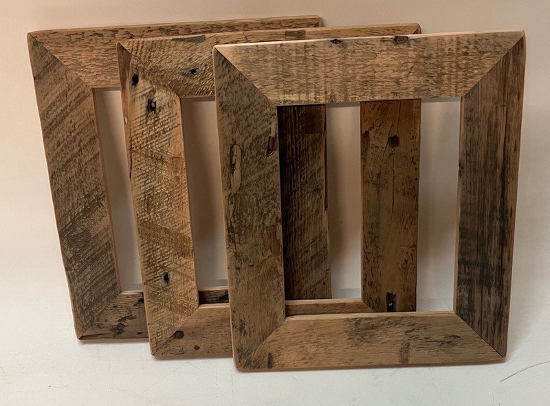 1 reclaimed wood 8x10 picture frame 1 1/2" molding gallery