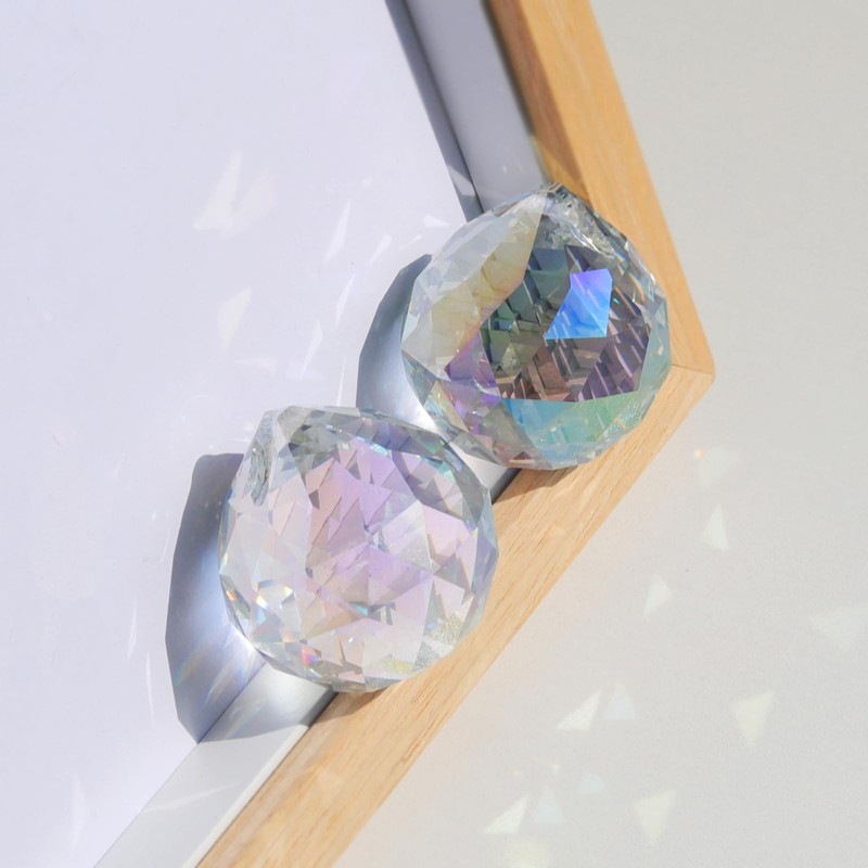 20mm Clear Crystal Prism Pendant Hanging Crystal Feng Shui Ball Prism Pendant gallery