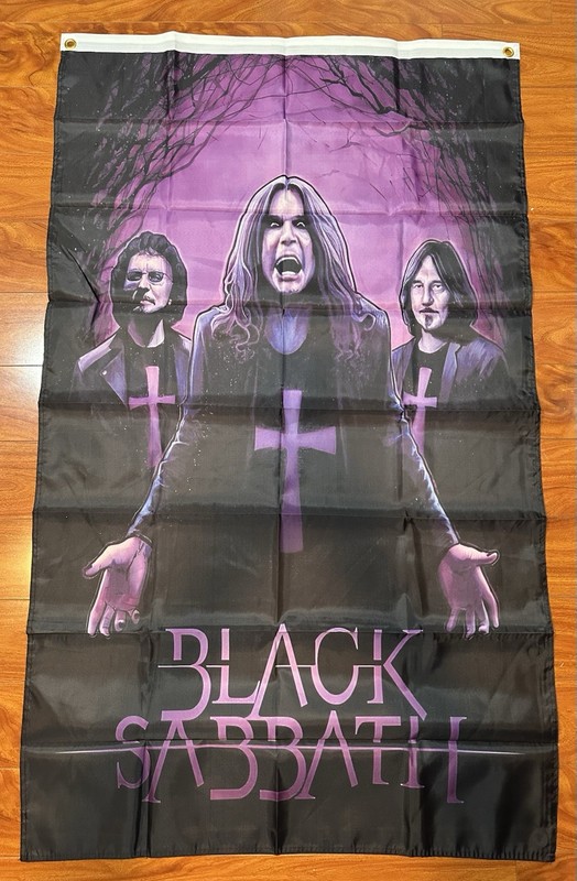 Ozzy Osbourne Tapestry Wall Hanging Flag Banner Decor 3x5Ft Black Sabbath New 7