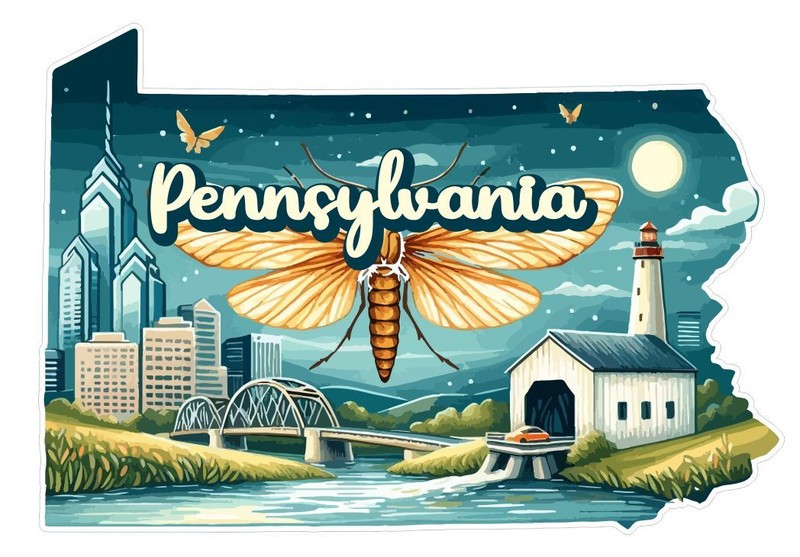 Pennsylvania Sticker Stickers A266