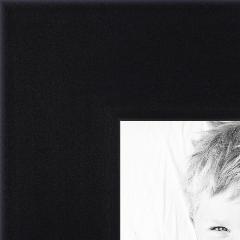 ArtToFrames Custom Picture Poster Frame  Smooth Black Tall  .75" Wide Wood 1852