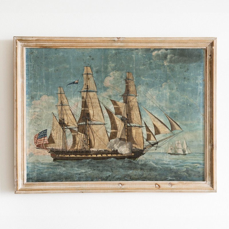 USS Constitution 1803 Famous Ships Boats History America Wall Art Poster Print