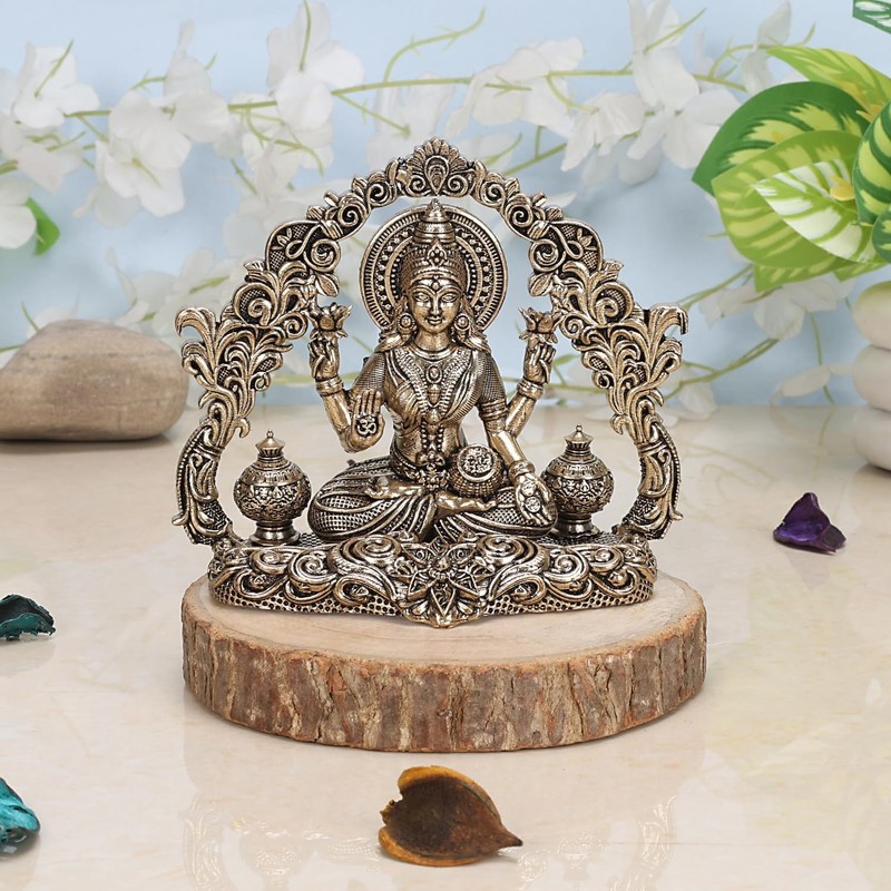 Bronze Laxmi Murti Lakshmi Idol Luxmi Goddess Figurine Table Top Wall Hanging
