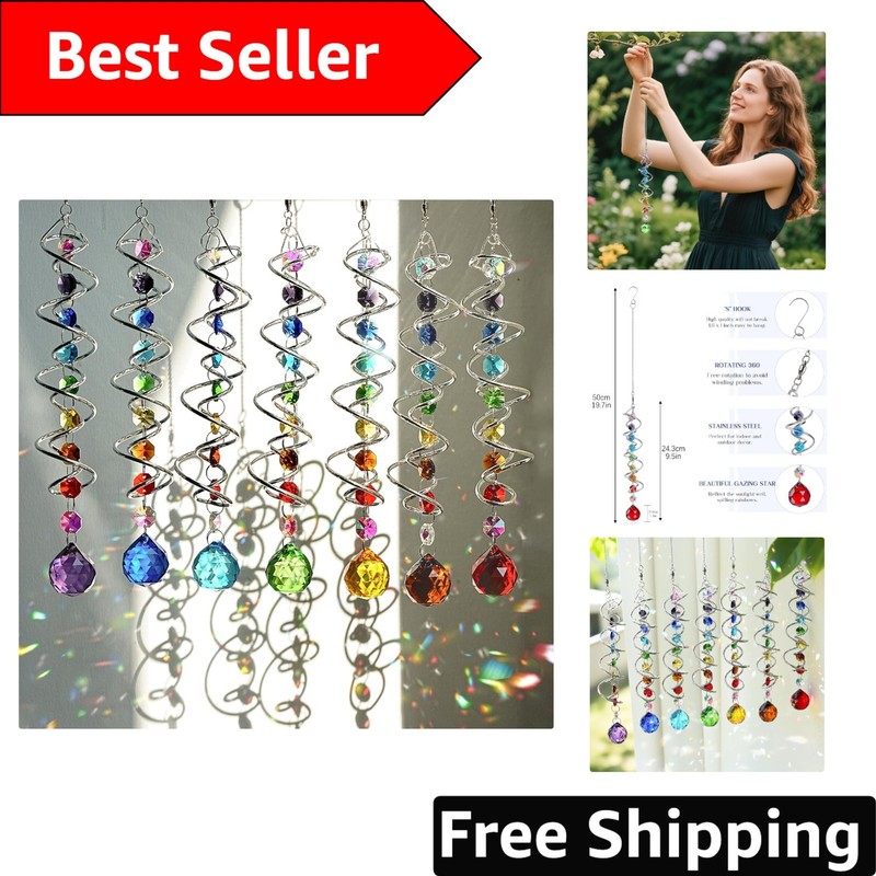 Durable & Charming Crystal Suncatchers 7-Pack – Perfect Gift for Any Occasion