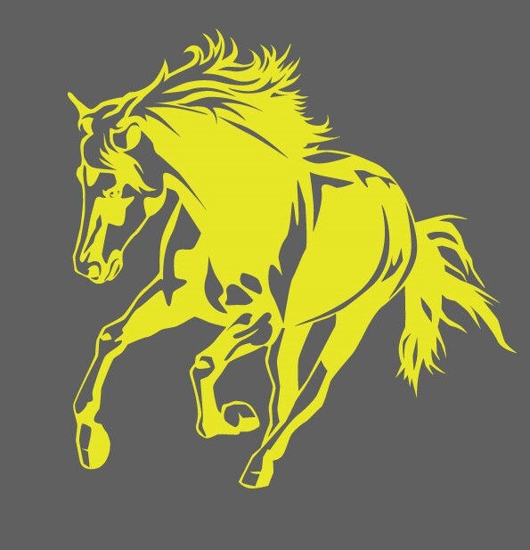 Horse Stallion Galloping #1, 4-21" Outdoor Die Cut Vinyl Decal Sticker gallery