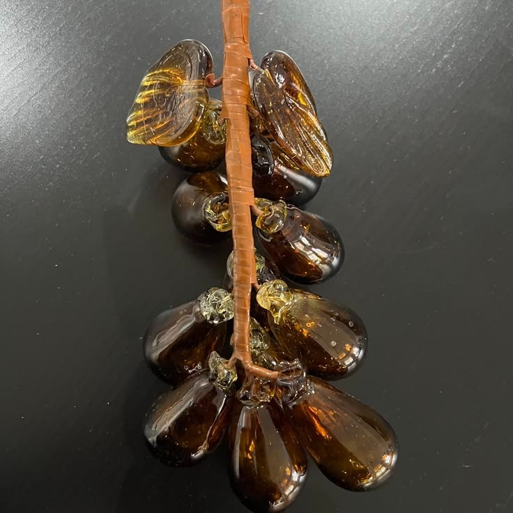 Vintage Retro MCM Mid-Century Modern Large Murano Blown Glass Grapes gallery