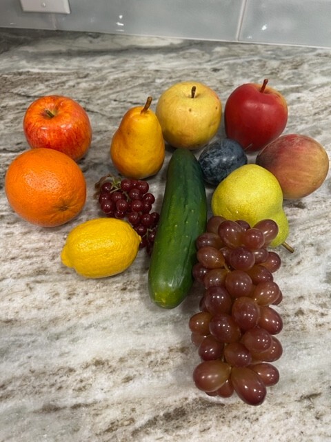 Artificial Lifelike Variety of Fruit And Vegetable Set Of 12