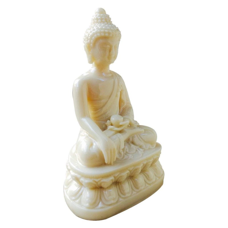 Polyresin Gautam Buddha Statue white gallery