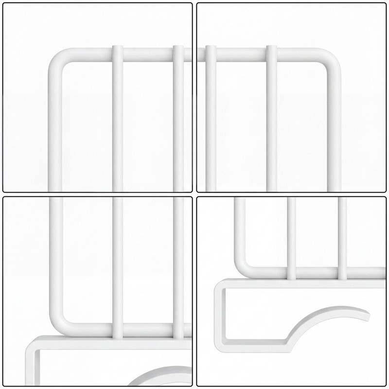 Iron For Closet Shelf Divider for Neat Organization 31.3 x 24.1 x 5.1 cm gallery