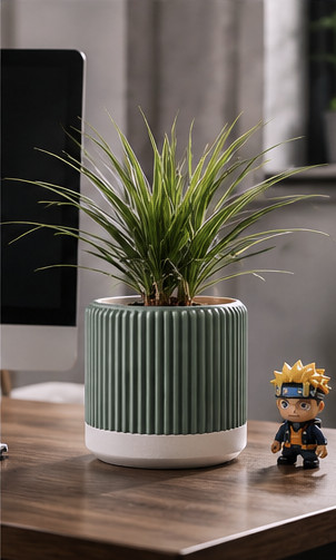 3D Printed Planter 10″ Pot Modern Indoor Plant Holder Minimalist Home Decor