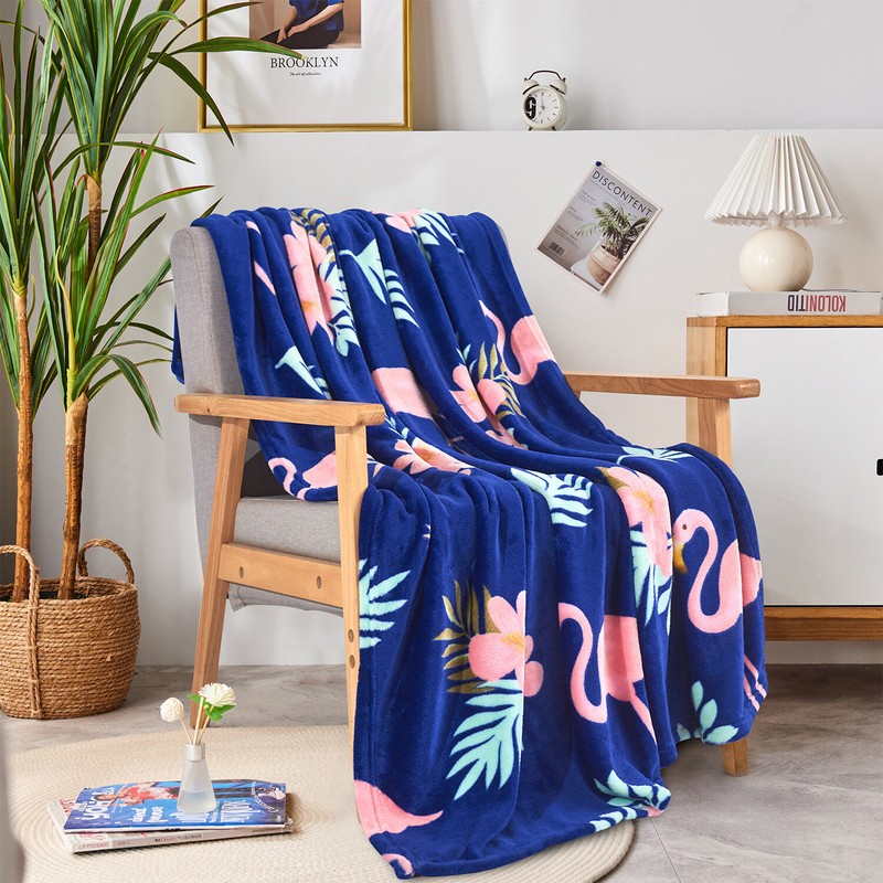 Microplush Fleece Flannel Blanket Throw- Lightweight & Ultra Soft Home 50x60 in gallery