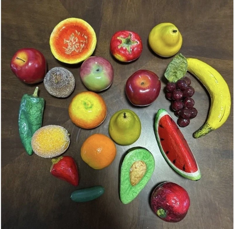 Fruit Basket Hand Weaved Basket With Fruit Mixture Colorful Table Decor gallery