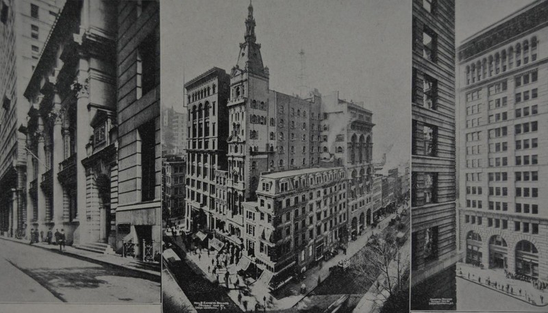 Antique New York City 1904 Art Print Broadway and Madison Street Wall Art gallery