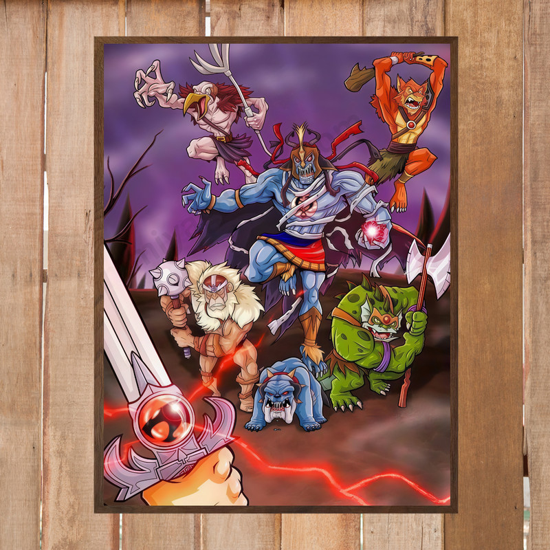“Thundercats Vintage 80s Poster 18×24 – Classic Retro Cartoon Wall Art Print 01