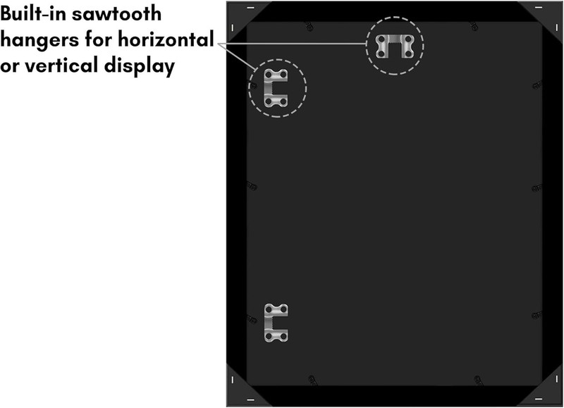 Elegant 13x16 Black Picture Frame - Showcase Your Artwork and Memories Stylishly gallery