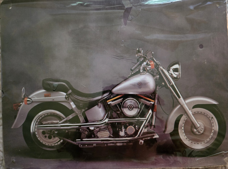 Motorcycle Metal Wall Art 16″ x 12″ Excellent Picture!!