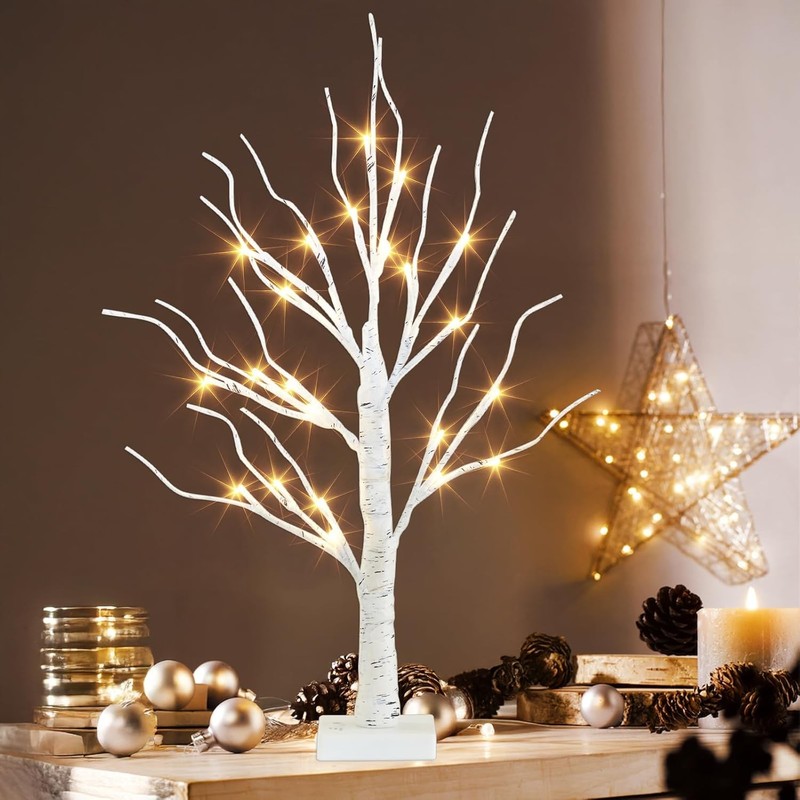 PEIDUO Artificial Tree for Easter Decorations, 2 FT Birch gallery