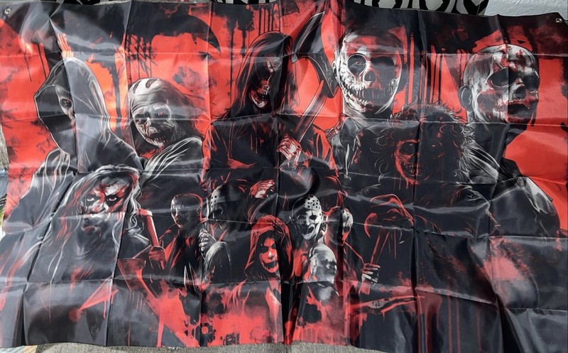 Creepy Spooky Horror Movie Hanging Backdrop Tapestry 62’’ X 40’’