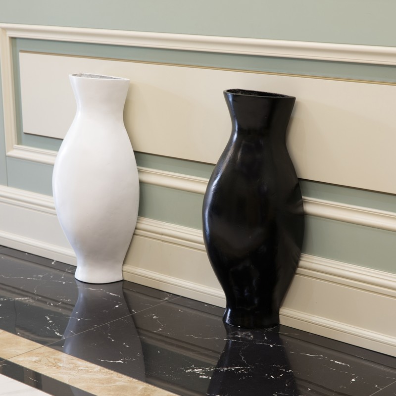 New Uniquewise , Sleek Split Vase, Modern Floor Vase, Decorative Gift, 24.5 Inch gallery