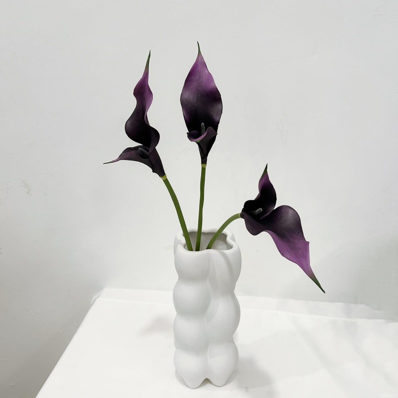 6 Pieces Calla Lily Artificial Flowers,Real Touch Latex Flowers,Long Stem Art... gallery