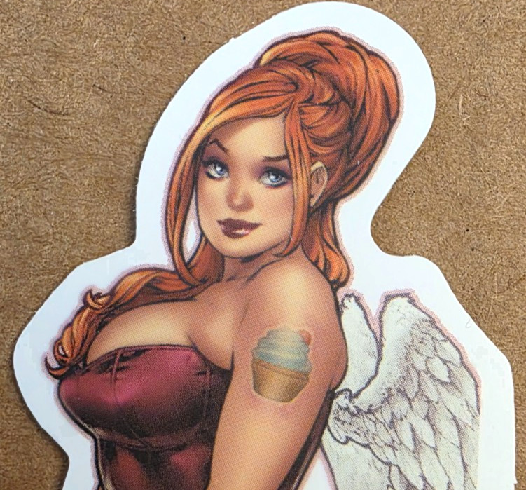 Angel Girl Sticker Spiritual Christian Catholic Anime Manga Halloween Punk Emo gallery