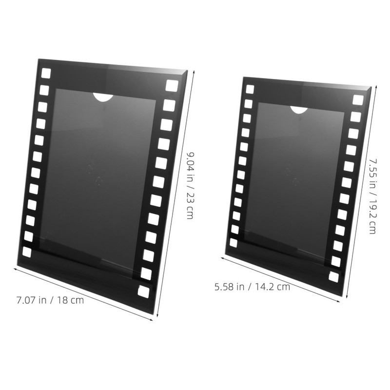 2 Pcs Photo Booth Pictures Holder Vintage Frame Prop Film Strip Movie gallery