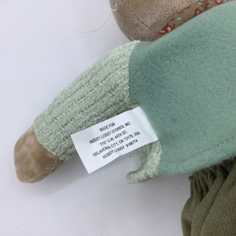 Bunny Rabbit Easter Hobby Lobby Shelf Sitter Boy Brown Green Clothes Weighted gallery