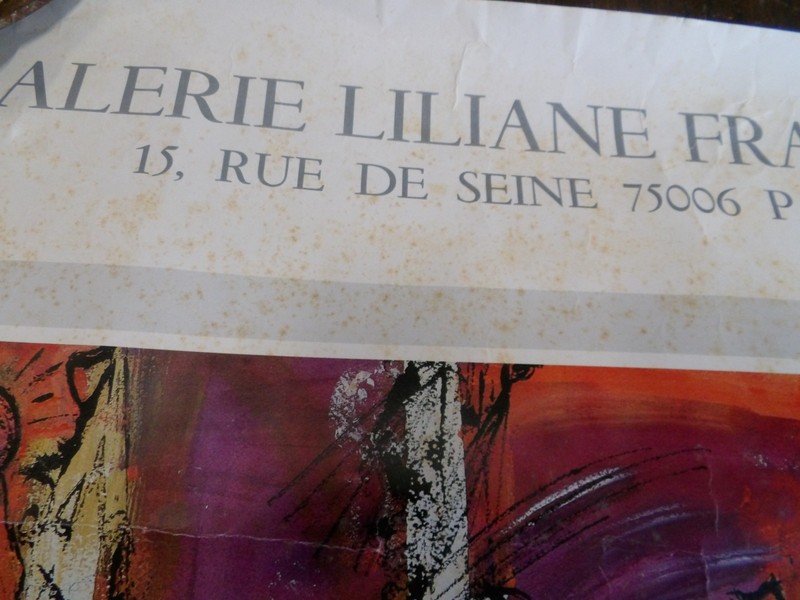 Juanita M. Guccione: Galerie Liliane Francois Poster .. Signed 18"x25" gallery