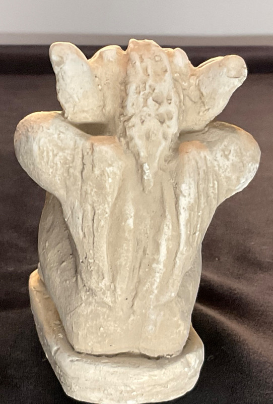 Miniature Gargoyle Figurine. Pensive Style Gothic Statue. 3.25” x 2” gallery