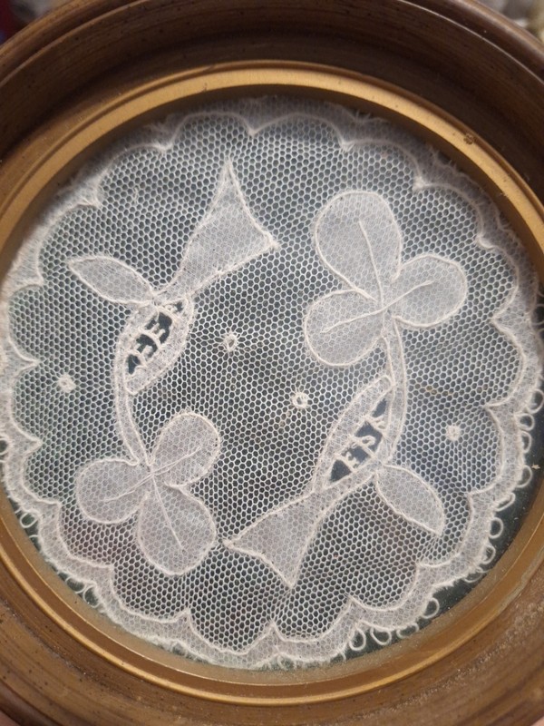 Handcrafted Vintage Lace, Hand Finished Made From Durable Wedgefield Frame.