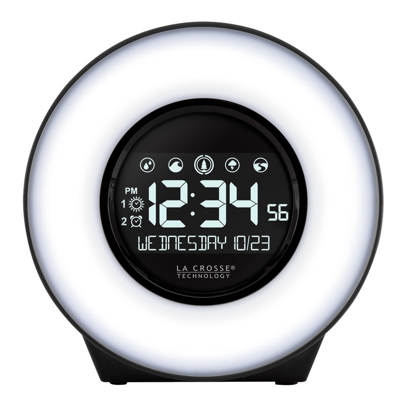 C83117 La Crosse Technology Mood Light & Nature Sound Digital Alarm Clock
