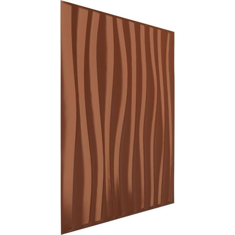 19-5/8-In W X 19-5/8-In H Shoreline Endurawall Decorative 3D Wall Panel Copper gallery