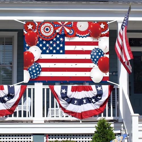 7x5ft Independence Day Backdrop - Extra Large American Flag Backdrop Design gallery