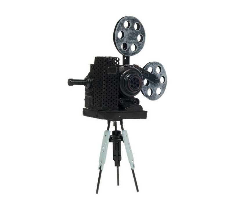 Movie Theater Film Projector Metal Model 12.5" Vintage Style Figurine Home Decor gallery