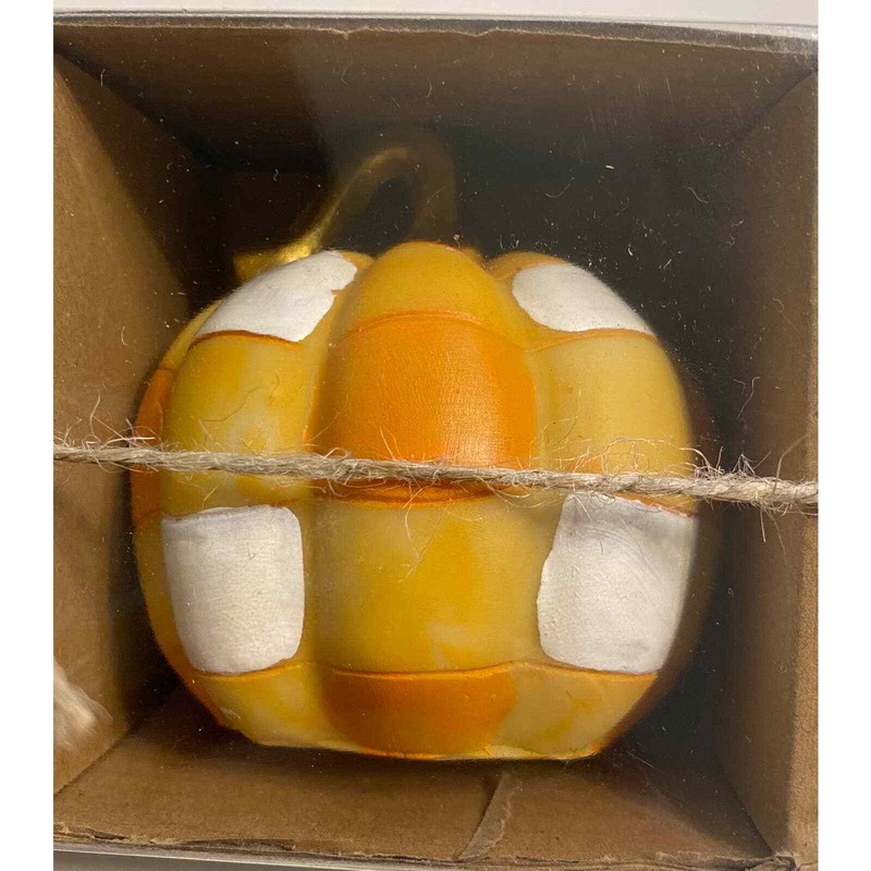 Autumn Painted Gold Stem Resin Decor Pumpkins gallery
