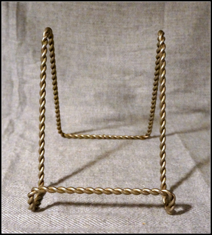 Med Metal Frame Display Stand Picture/Plate Easel Frame Holder 6 X 5 in #A2258