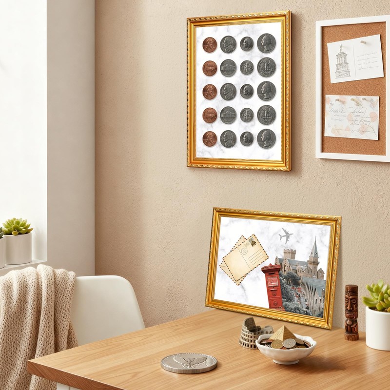 Magnetic Display Board Gifts 17.5" x 13.7" Marble Magnet Bulletin Board for W... gallery