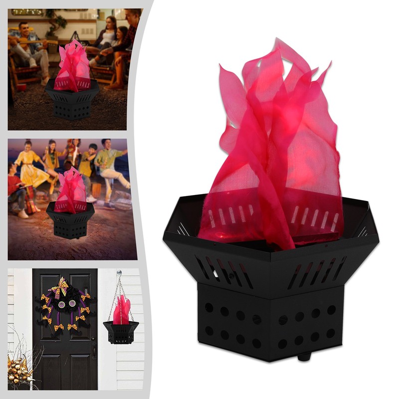 3D Artificial Flame Lamp Campfire Lamp Fake Fire for Halloween Christmas Party